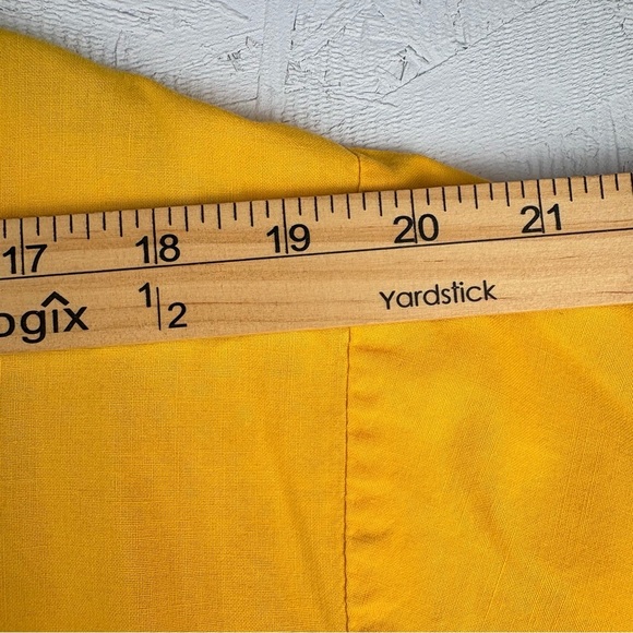 Vintage Jr’s Only! California Bright Yellow Oversized Button-Up Shirt USA Sz M - Picture 5 of 7